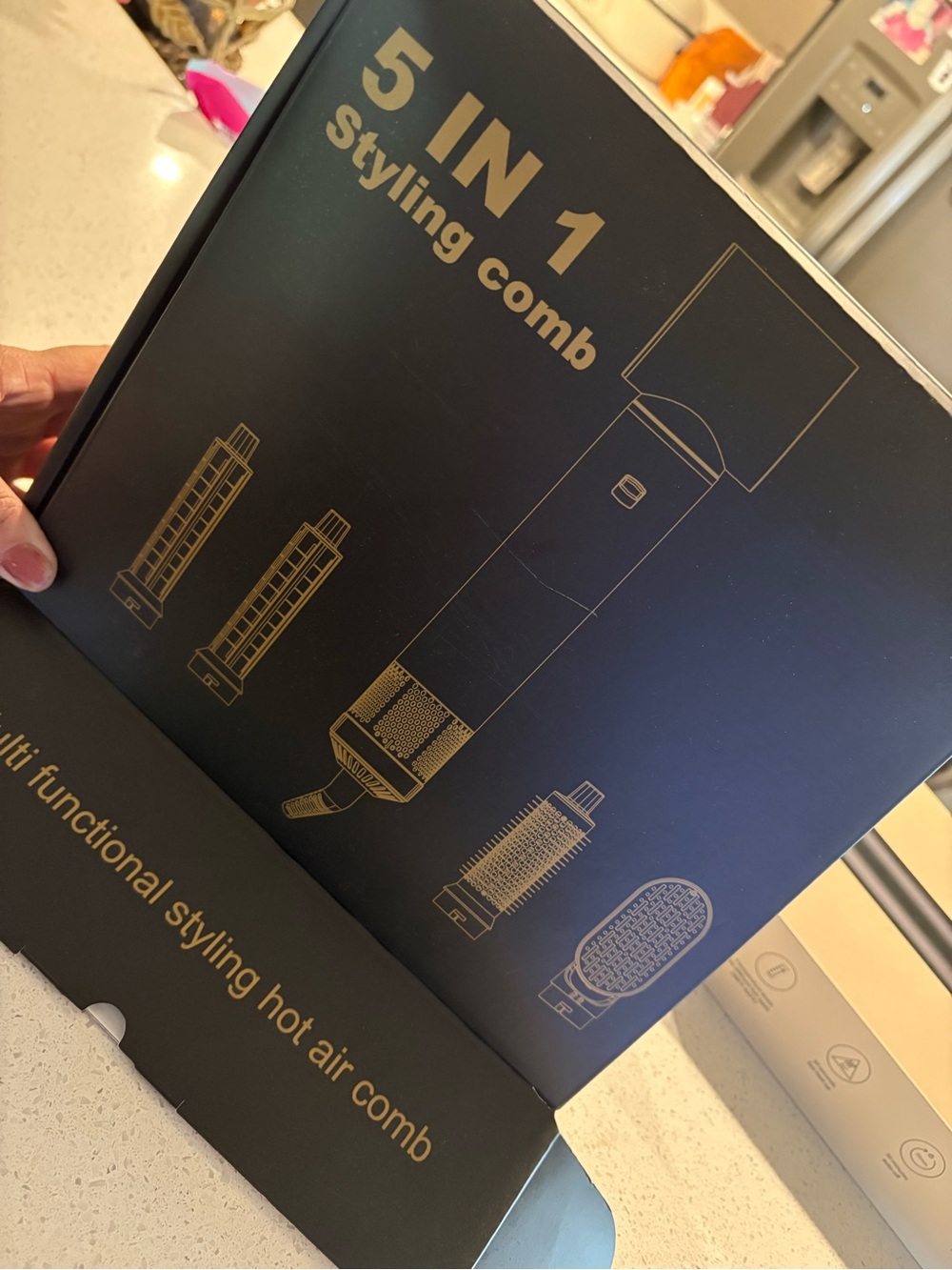 Dyson Black and Gold 5-in-1 Styling Comb Set